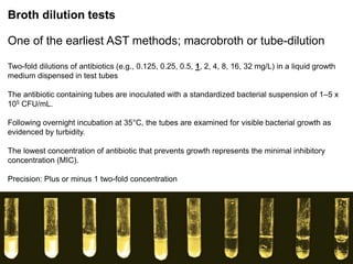 Phenotypic methods used in antimicrobial susceptibility testing