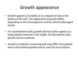Phenotypic methods used in antimicrobial susceptibility testing