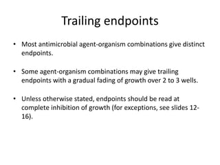 Phenotypic methods used in antimicrobial susceptibility testing