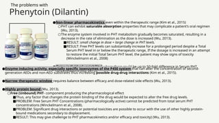 Phenytoin Pharmacokinetics First Generation Antiepileptics | PPTX