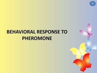 BEHAVIORAL RESPONSE TO 
PHEROMONE 
75 
 