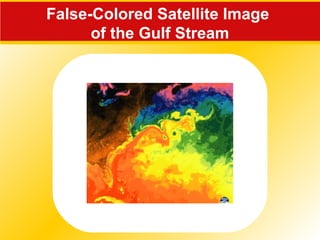 False-Colored Satellite Image
of the Gulf Stream
 