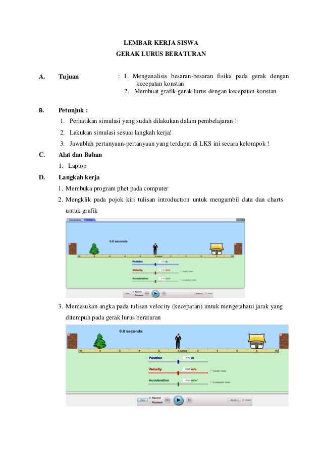 Modul gerak lurus beraturan