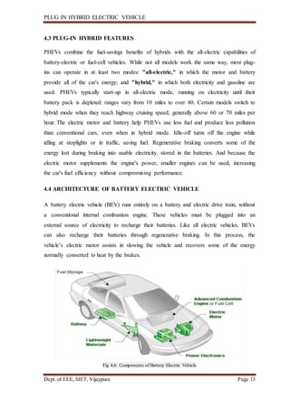 plug in hybrid electrical vehicals seminar report by MD NAWAZ | DOCX