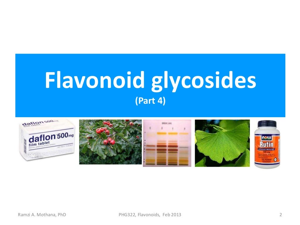 Flavonoid glycosides