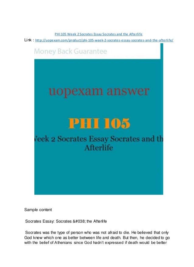 Socrates essay phi 105 picture