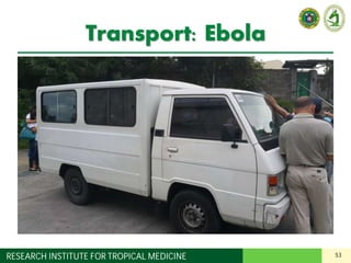 53RESEARCH INSTITUTE FOR TROPICAL MEDICINE
Transport: Ebola
 