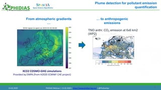 25
Plume detection for pollutant emission
quantification
TNO anthr. CO2 emission at 6x6 km2
(WP2)
From atmospheric gradients
…
… to anthropogenic
emissions
XCO2 COSMO-GHG simulations
Provided by EMPA (from H2020 ECMWF CHE project)
13.02.2020 PHIDIAS Webinar | 13.02.2020 | https://www.phidias-hpc.eu/ | @PhidiasHpc
 
