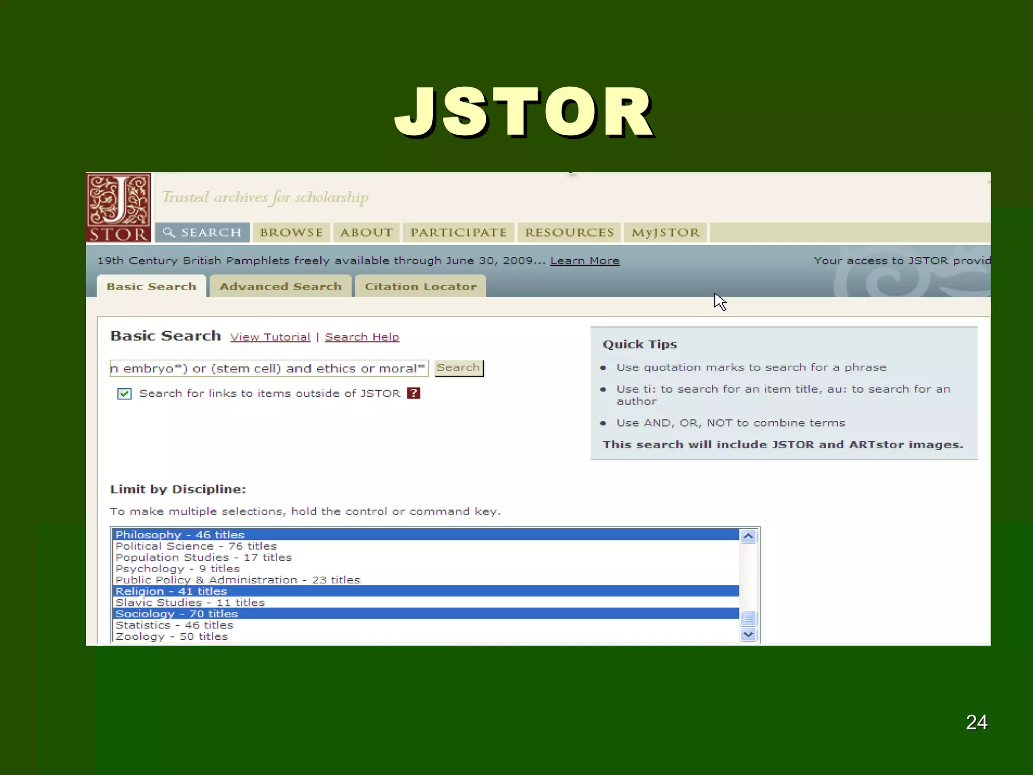 JSTOR 