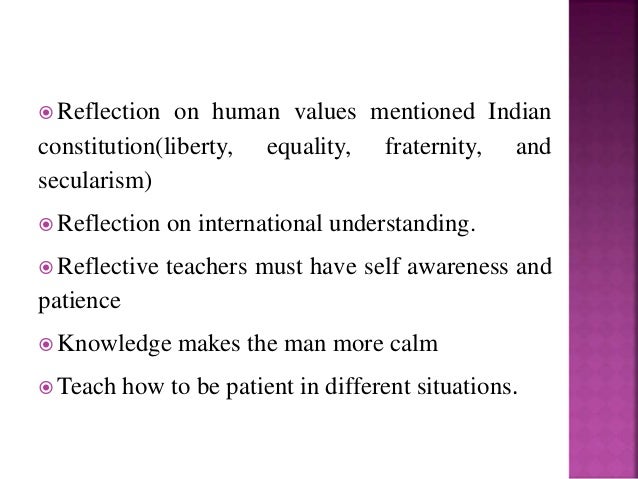 Philosophical inquiry and Reflective Teaching