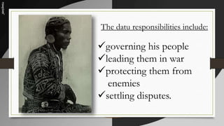 Phil. Politics Precolonial and Spanish Period presentation ppt | PPTX
