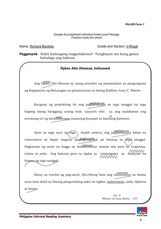 Phil iri | PDF