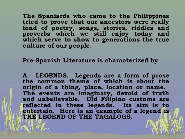 what is the connection of literature and philippine history