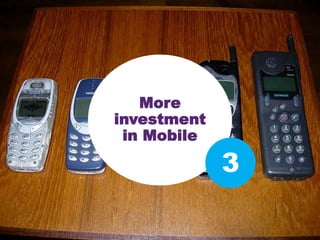 More
investment
in Mobile

3

 