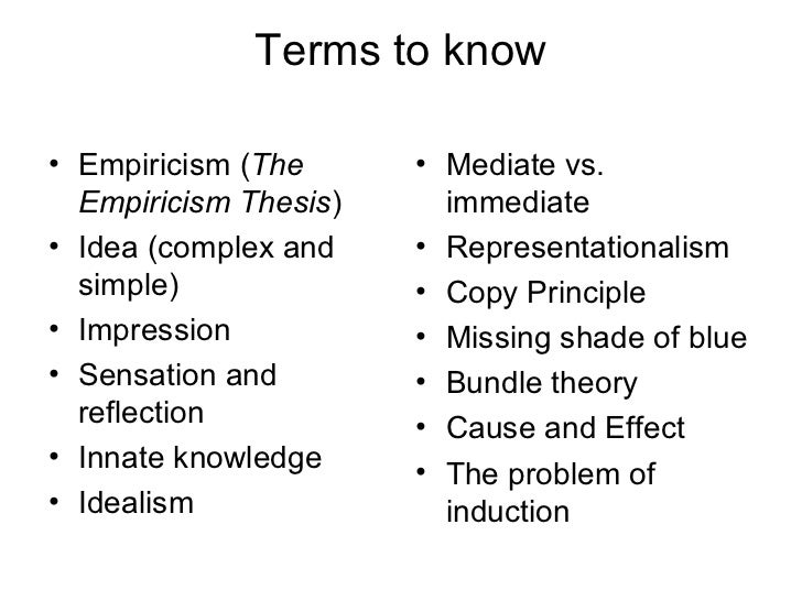 Phil 10 into to philosophy lecture 12 empiricism
