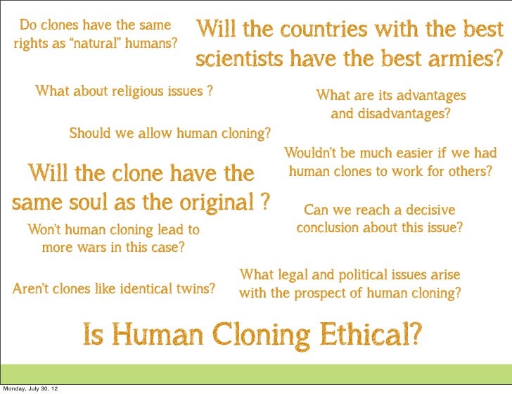 The legal aspects of human cloning