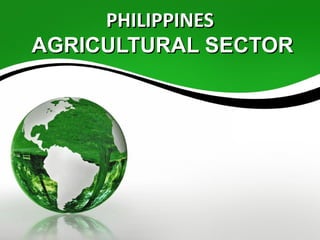 PHILIPPINES
AGRICULTURAL SECTOR
 
