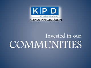 Invested in our
COMMUNITIES
 