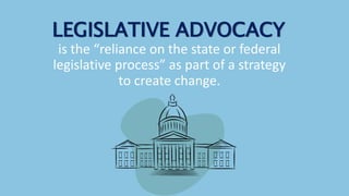 OF ADVOCACY
Advocacy is a process of supporting and enabling people to:
 Express their views and concerns.
 Access infor...