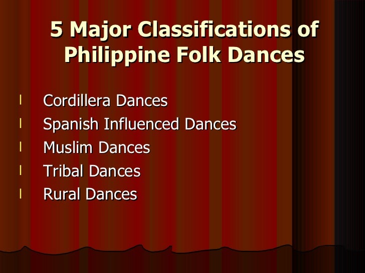 classification of folk dances in the philippines