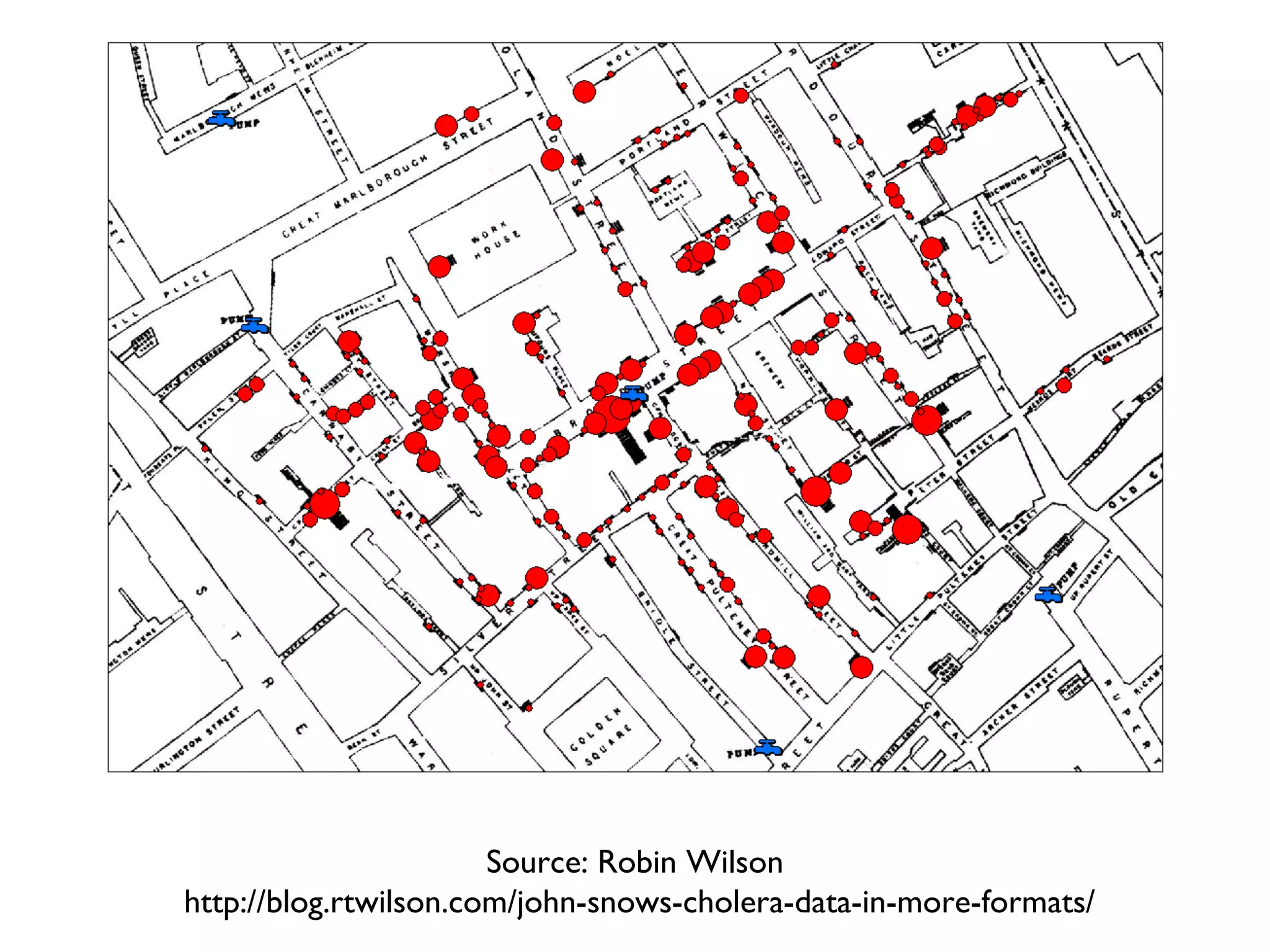 Source: Robin Wilson
http://blog.rtwilson.com/john-snows-cholera-data-in-more-formats/
 