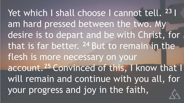 Philippians 1 12 26 Ppt