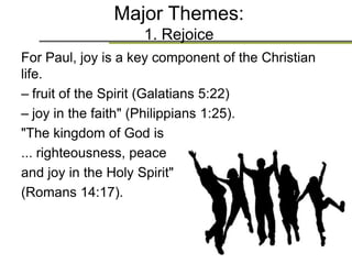 The life of joy - introduction v1 - Philippians part 1 | PPSX