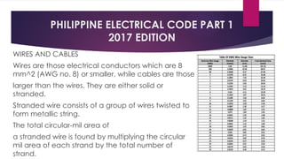 Philippine Electrical Code 2017kqbsbshjy | PPTX