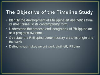 Philippine Art History Timeline Ppt