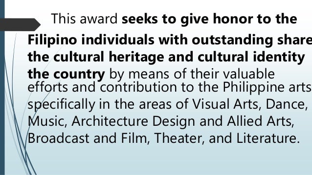 Philippine Artist And Their Contributions To Contemporary Arts Philippine Artist And Their Contributions To Contemporary Arts