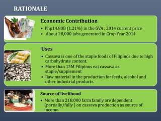 The Philippine Department of Agriculture and its Cassava Industry Roadmap