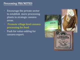 The Philippine Department of Agriculture and its Cassava Industry Roadmap
