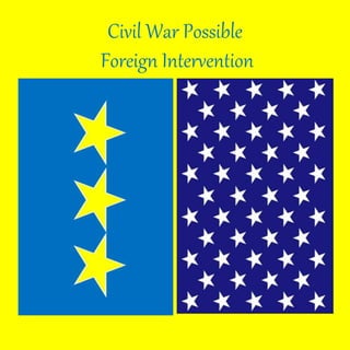 Civil War Possible
Foreign Intervention
 