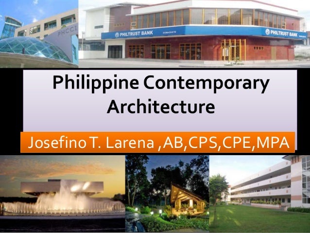 Philippine Contemporary Architecture