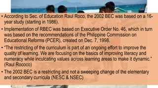 Revisions of the Basic Education Curriculum 