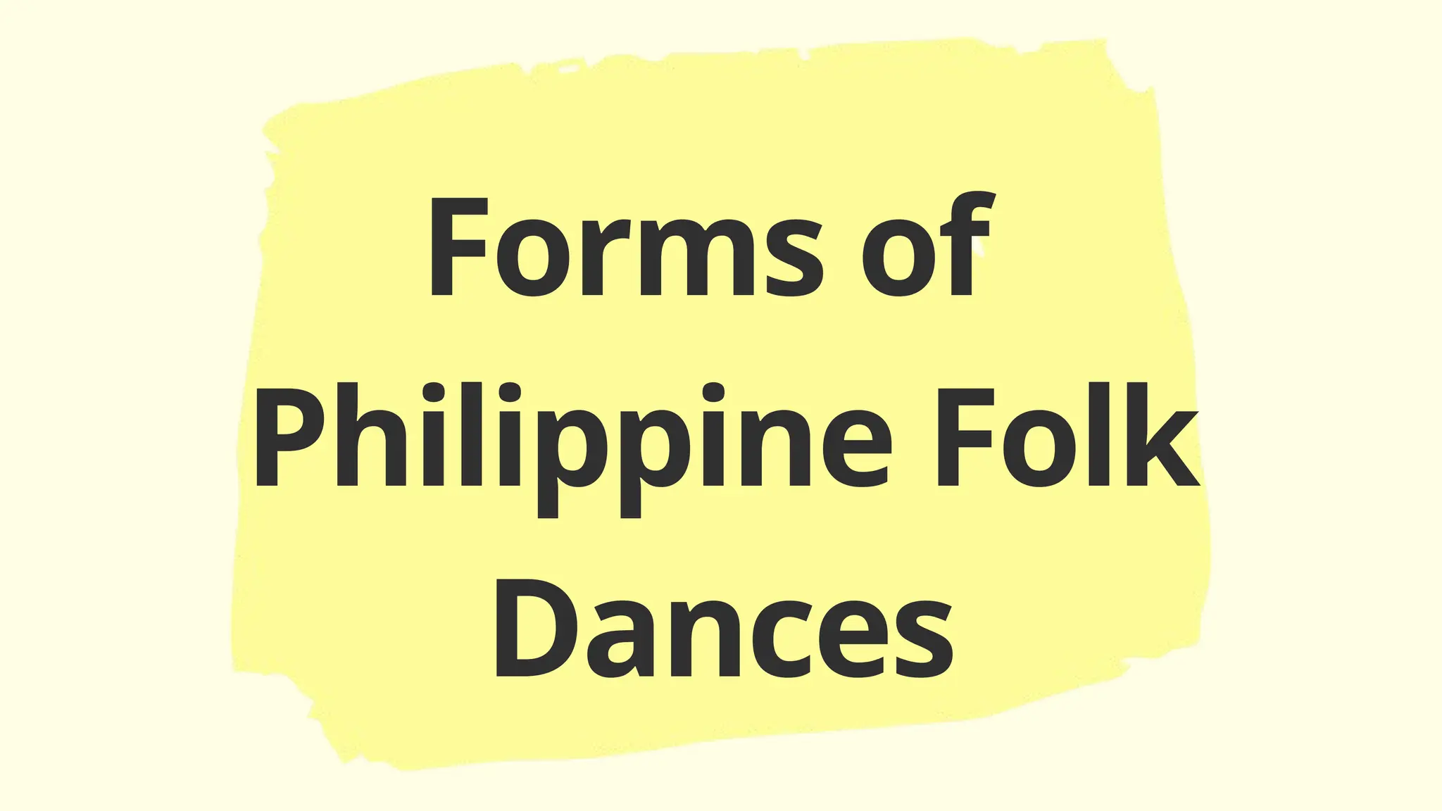 Philippine Folk Dances Presentation In Illustrated Light Yellow Pptx