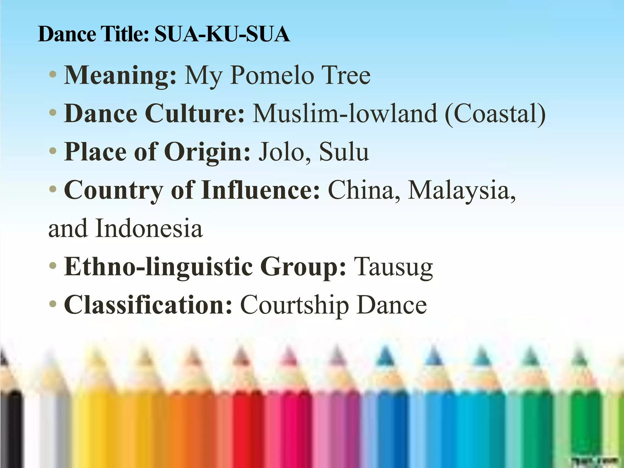 Philippine Folk Dances with Asian Influence