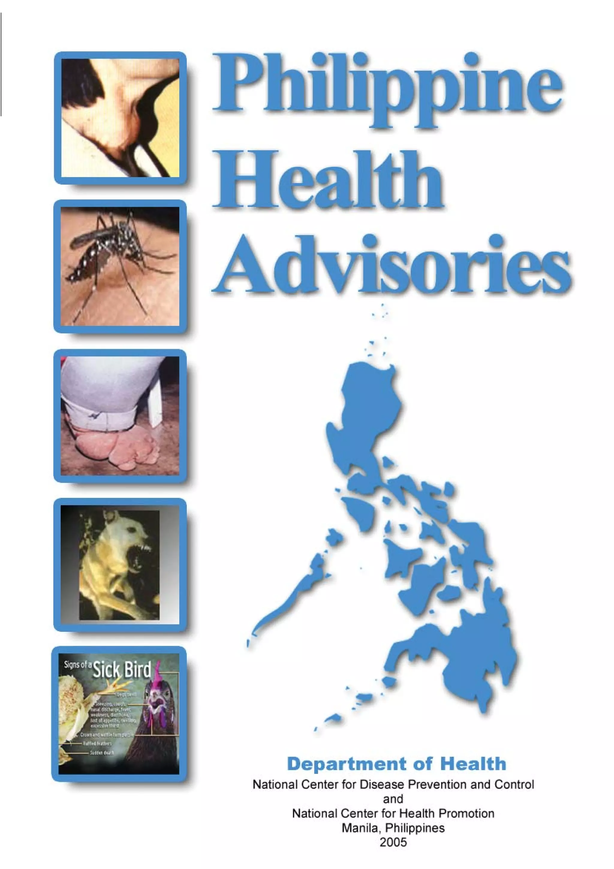 HEALTH ADVISORY
National Center for Health Promotion
National Center for Disease Prevention and Control
 