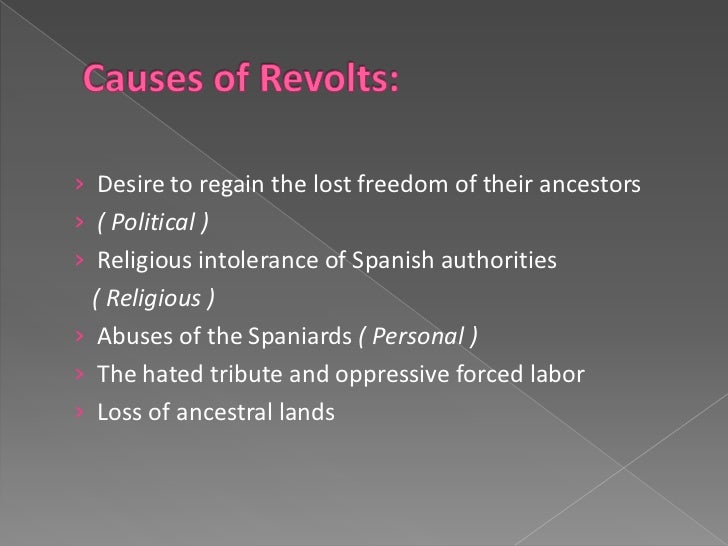 Challenges to Spanish Authority