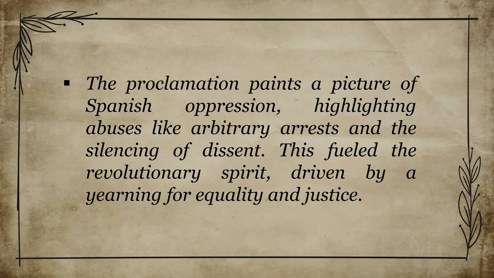 Reading of the Philippine History proclamation | PPTX