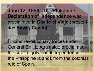 emilio aguinaldo write a formal declaration of independence modeled after
