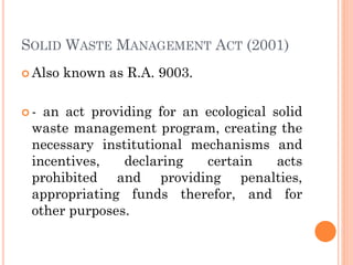 philippine protecting environtment waste