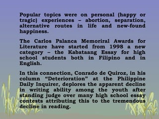 Philippine Literature boa Slide 278