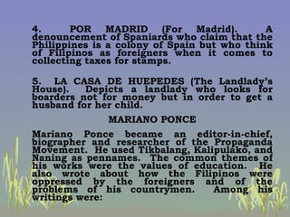 4.  POR MADRID (For Madrid).  A denouncement of Spaniards who claim that the Philippines is a colony of Spain but who thin...