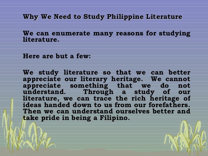 Rationale for the study of philippine government