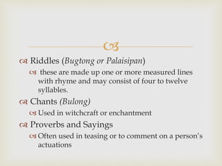 Philippine literature | PPTX | Poetry | Books and Literature