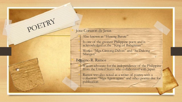 tagalog poems during spanish period Post-war poetry and fiction was during some of the darkest their influence can be felt in the short lyric and the medium-length meditative poem that are still. tagalog poems during spanish period Post-war poetry and fiction was during some of the darkest their influence can be felt in the short lyric and the medium-length meditative poem that are still.