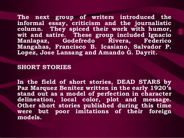 Essay english writers