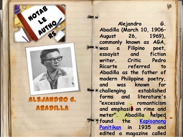 Famous essay writers in the philippines