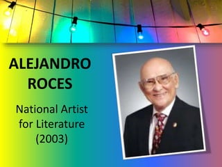 Philippine National Artists for Literature | PPTX